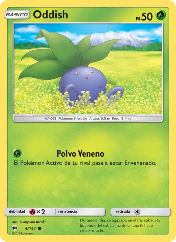 Oddish, Sombras Ardientes Nº 4
