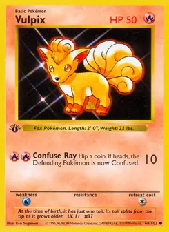 Vulpix, Base Set No. 68 Normal