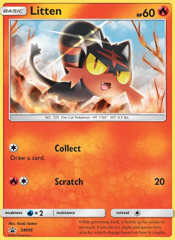 Litten, SM Black Star Promos Nº SM08