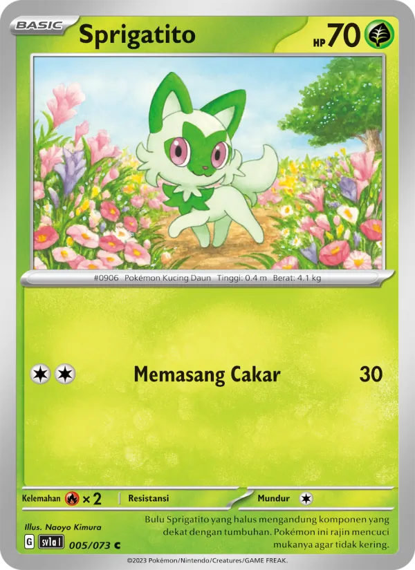 Sprigatito, Hantaman Triplet No. 005