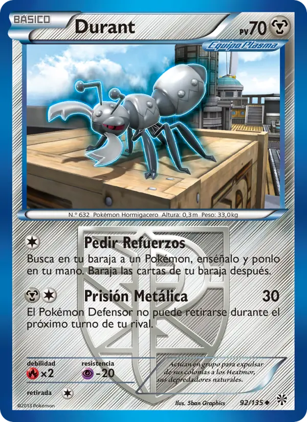 Durant, Tormenta Plasma No. 92