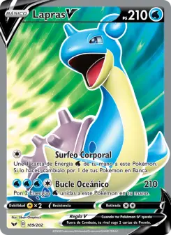 Lapras V, Espada y Escudo Nº 189 Holo