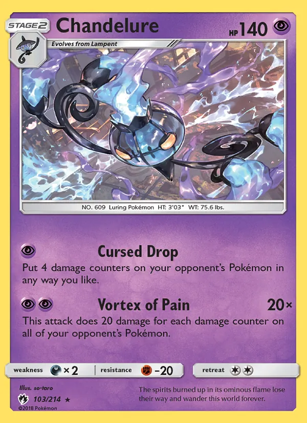 Chandelure, Lost Thunder No. 103