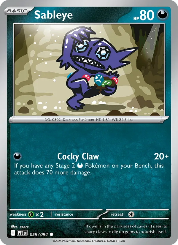 Sableye, Phantasmal Flames No. 059