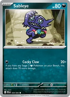 Sableye, Phantasmal Flames Nº 059 Normal