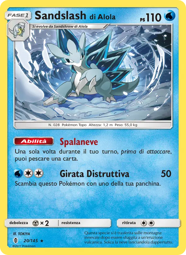 Sandslash di Alola, Guardiani Nascenti No. 20