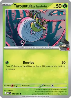 Tarountula del Team Rocket, Héroes Ascendentes No. 018 Normal