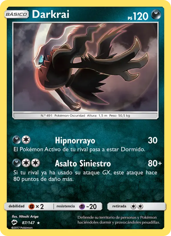 Darkrai, Sombras Ardientes No. 87