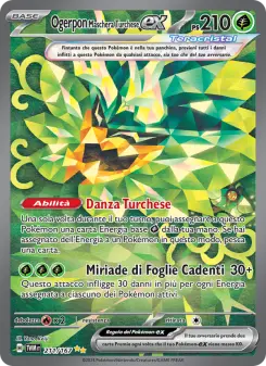 Ogerpon Maschera Turchese-ex, Crepuscolo Mascherato Nº 211 Holo