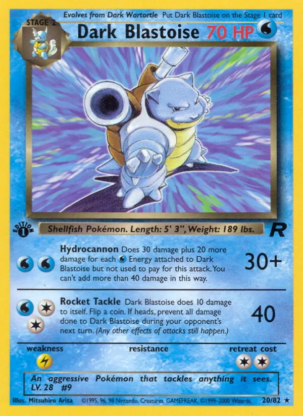 Dark Blastoise, Team Rocket No. 20