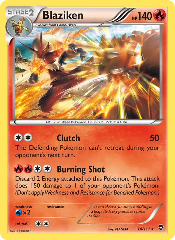 Blaziken, Furious Fists No. 14