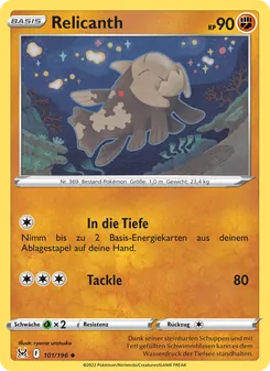 Relicanth, Verlorener Ursprung No. 101 Normal
