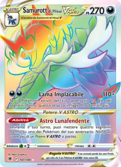Samurott di Hisui V ASTRO, Lucentezza Siderale No. 197 Holo