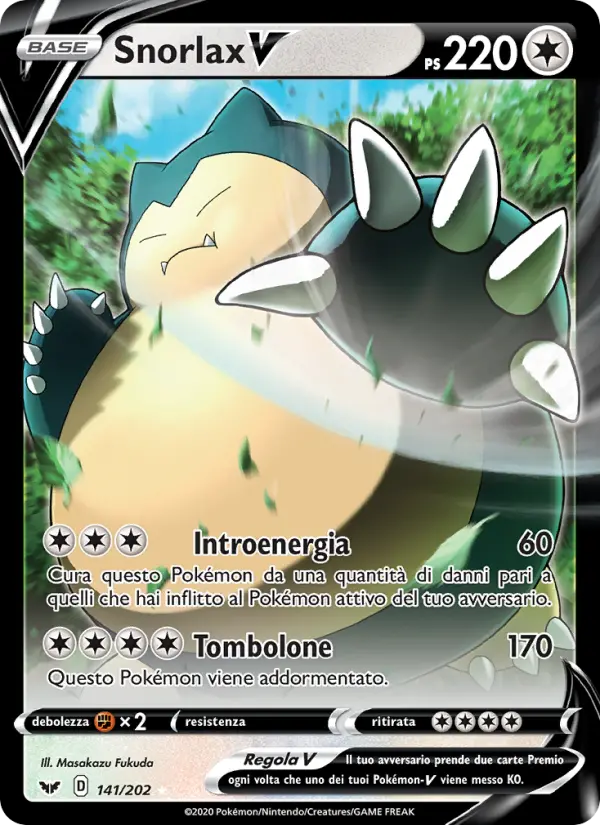 Snorlax V, Spada e Scudo No. 141