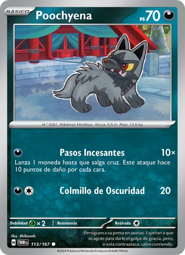 Poochyena, Mascarada Crepuscular No. 113
