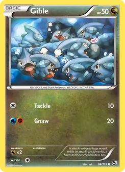Gible, Legendary Treasures No. 94 Normal