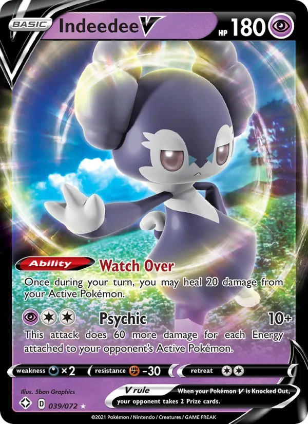 Indeedee V, Shining Fates No. 39