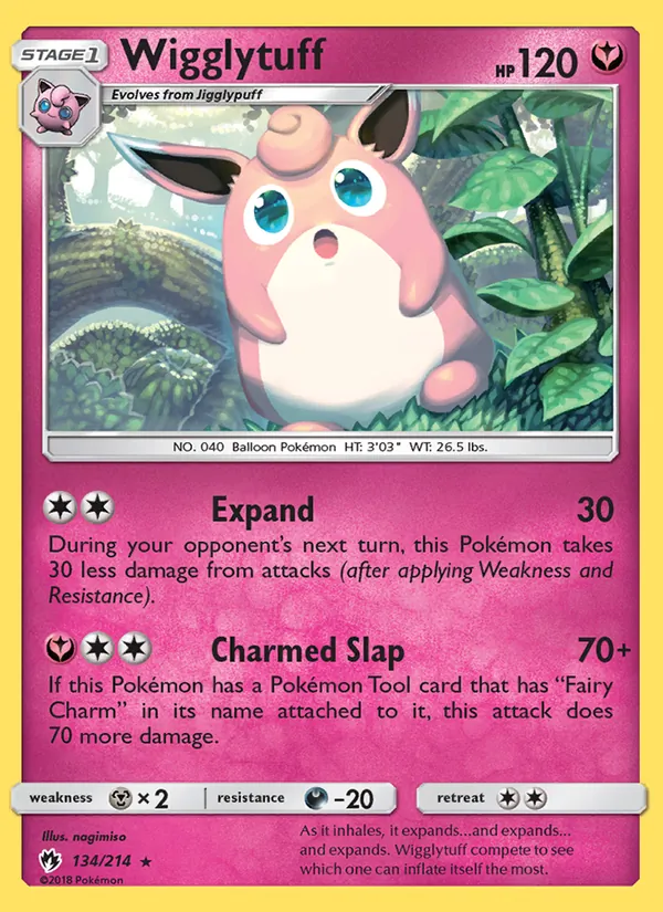 Wigglytuff, Lost Thunder Nº 134
