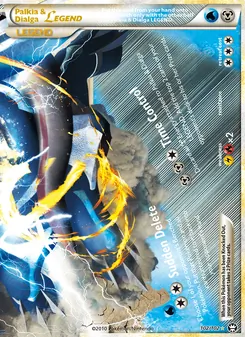 Palkia & Dialga LEGEND, Triumphant No. 102 Holo