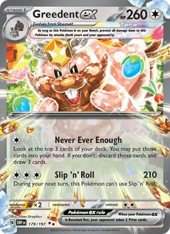 Greedent ex, Obsidian Flames No. 179 Holo