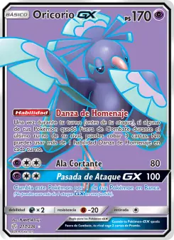 Oricorio GX, Eclipse Cósmico No. 217 Normal