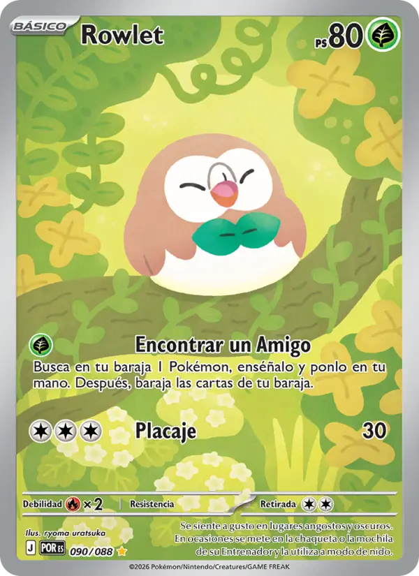 Rowlet, Equilibrio Perfecto Nº 090