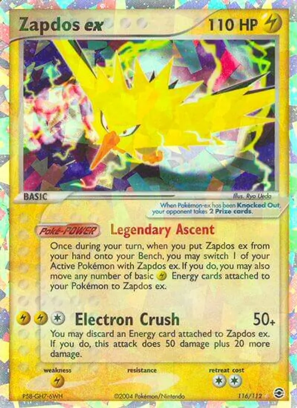 Zapdos ex, FireRed & LeafGreen No. 116