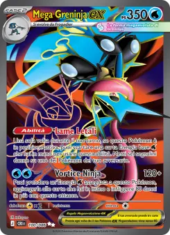 Mega Greninja-ex, Caos Nascente Nº 100 Holo