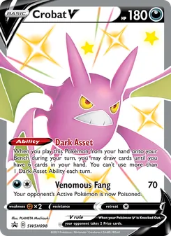 Crobat V, SWSH Black Star Promos Nº SWSH098 Holo