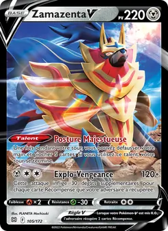 Zamazenta V, Stars Étincelantes Nº 105 Holo