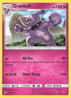 Granbull, Lost Thunder No. 138 Normal