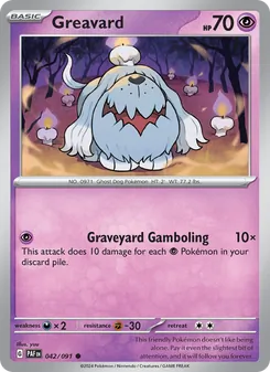 Greavard, Paldean Fates Nº 042 Normal