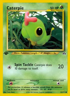 Caterpie, Neo Discovery No. 53 Normal