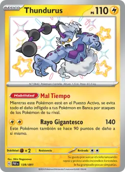 Thundurus, Destinos de Paldea No. 139 Holo