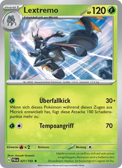 Lextremo, Entwicklungen in Paldea Nº 021 Holo