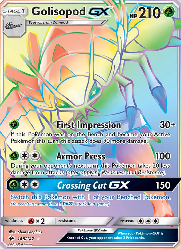 Golisopod GX, Burning Shadows No. 148