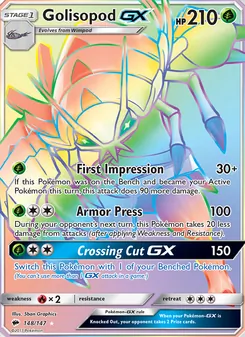 Golisopod GX, Burning Shadows Nº 148 Holo