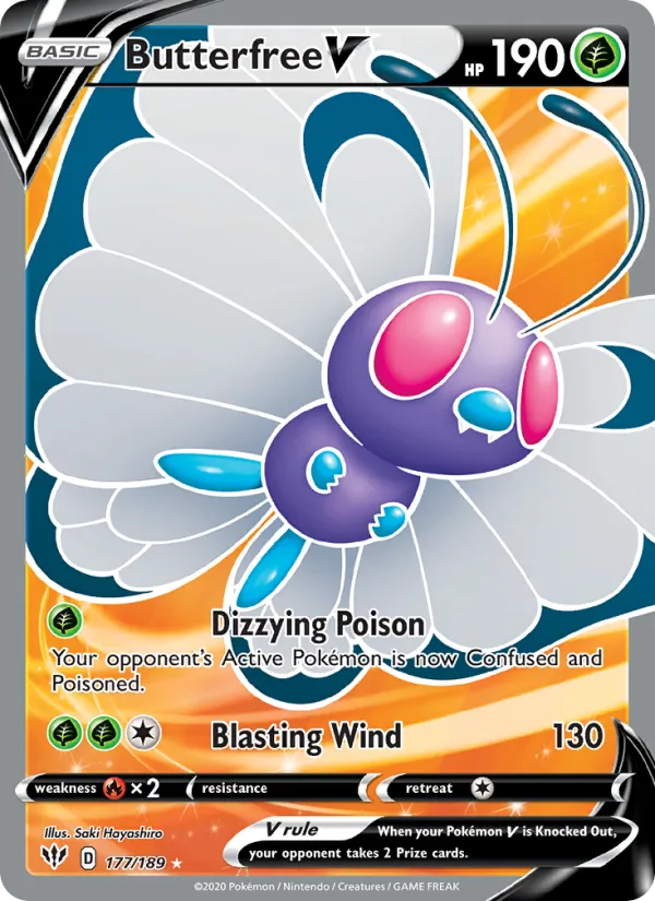Butterfree V, Darkness Ablaze No. 177
