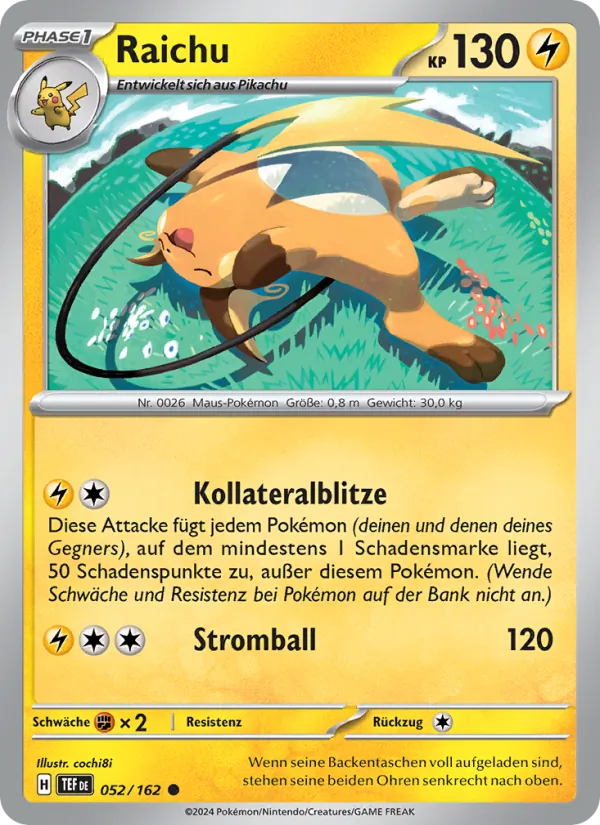 Raichu, Gewalten der Zeit No. 052