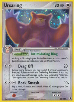 Ursaring, Unseen Forces Nº 18 Holo