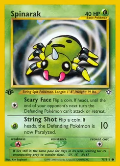 Spinarak, Neo Genesis Nº 75 Normal
