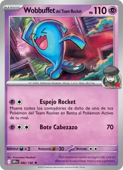 Wobbuffet del Team Rocket, Rivales Predestinados Nº 082 Holo