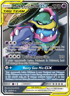 Muk & Alolan Muk GX, Unbroken Bonds Nº 197 Normal