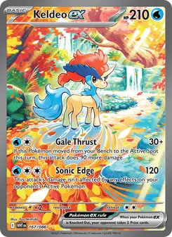 Keldeo ex, White Flare No. 167 Holo