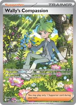 Wally's Compassion, Mega Evolution Nº 186 Holo