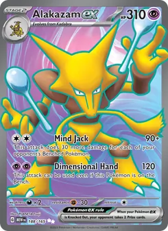 Alakazam ex, 151 Nº 188 Holo