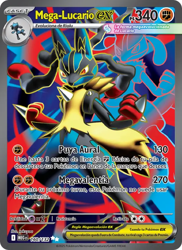 Mega-Lucario ex, Megaevolución Nº 160