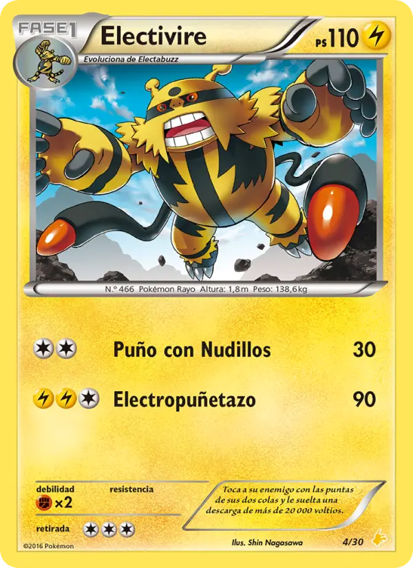 Electivire, Kit de Entrenador XY (Pikachu Enmascarada) No. 4