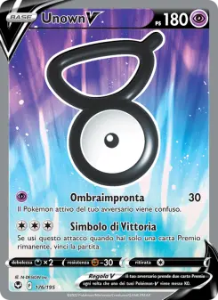 Unown V, Tempesta Argentata No. 176 Holo
