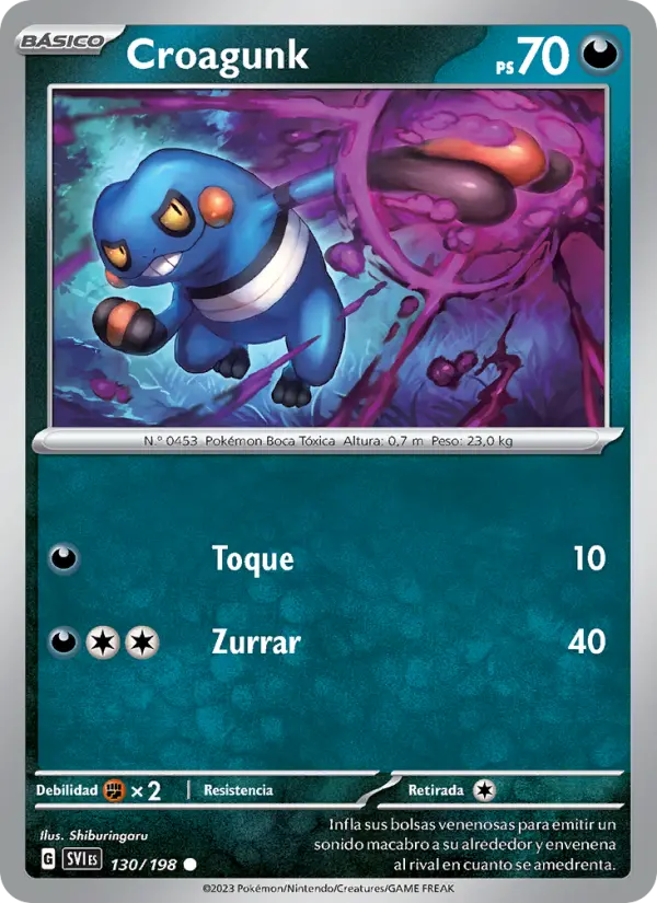 Croagunk, Escarlata y Púrpura No. 130
